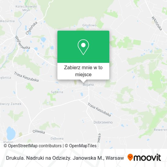 Mapa Drukula. Nadruki na Odzieży. Janowska M.