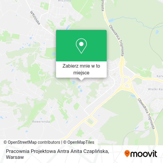 Mapa Pracownia Projektowa Antra Anita Czaplińska