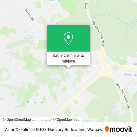 Mapa Artur Czapliński N.P.D. Nadzory Budowlane