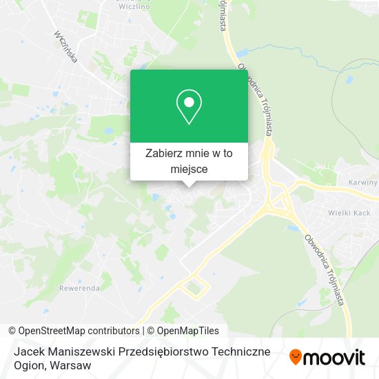 Mapa Jacek Maniszewski Przedsiębiorstwo Techniczne Ogion