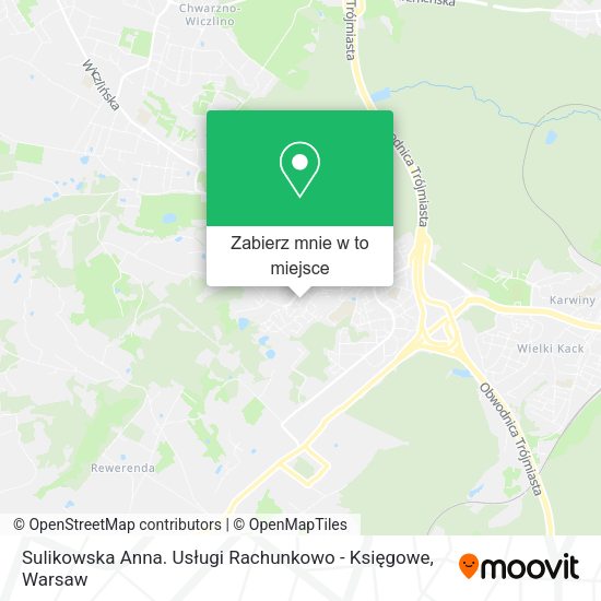 Mapa Sulikowska Anna. Usługi Rachunkowo - Księgowe