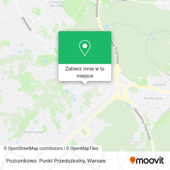 Mapa Poziomkowo. Punkt Przedszkolny