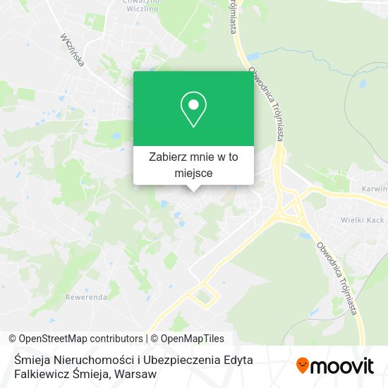 Mapa Śmieja Nieruchomości i Ubezpieczenia Edyta Falkiewicz Śmieja