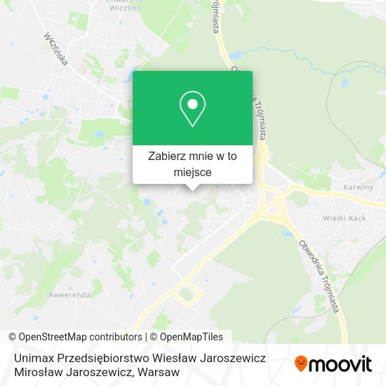 Mapa Unimax Przedsiębiorstwo Wiesław Jaroszewicz Mirosław Jaroszewicz