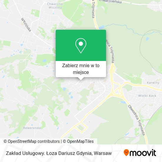 Mapa Zakład Usługowy. Łoza Dariusz Gdynia