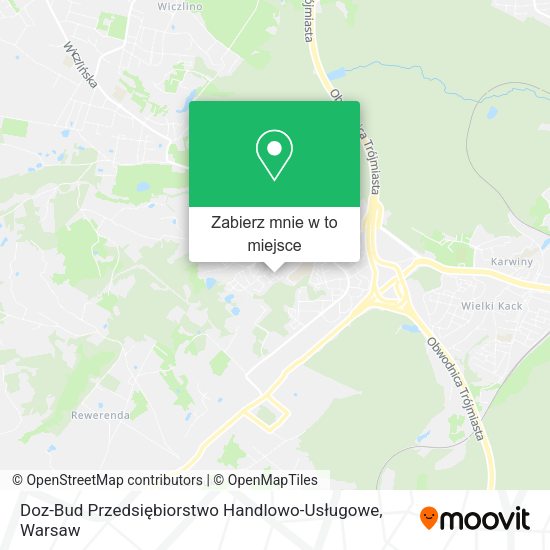 Mapa Doz-Bud Przedsiębiorstwo Handlowo-Usługowe