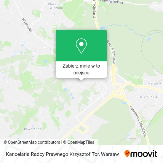 Mapa Kancelaria Radcy Prawnego Krzysztof Tor