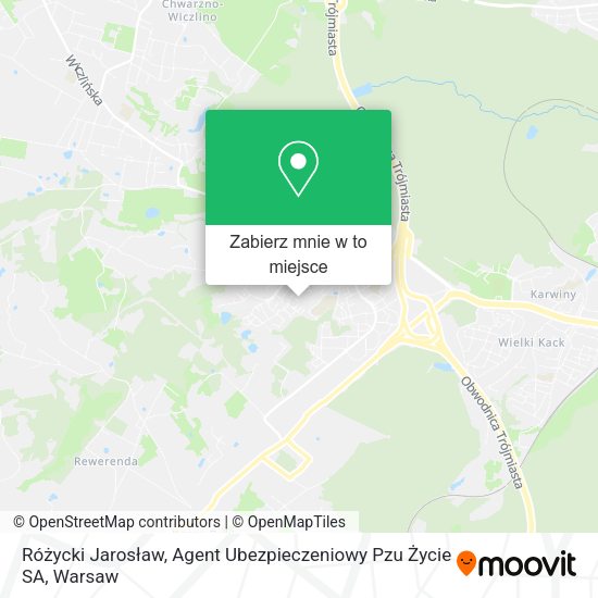 Mapa Różycki Jarosław, Agent Ubezpieczeniowy Pzu Życie SA