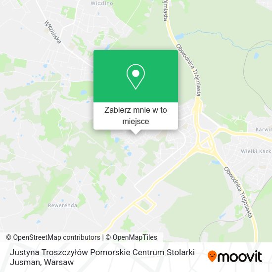 Mapa Justyna Troszczyłów Pomorskie Centrum Stolarki Jusman