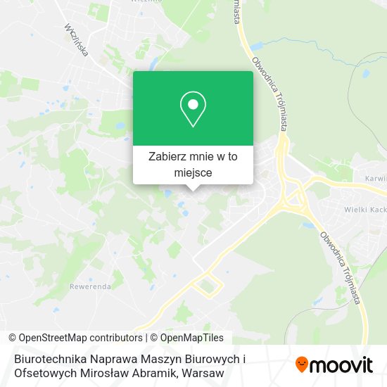 Mapa Biurotechnika Naprawa Maszyn Biurowych i Ofsetowych Mirosław Abramik