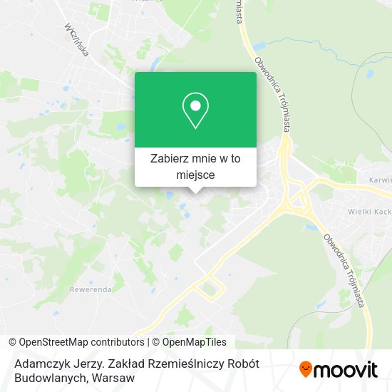 Mapa Adamczyk Jerzy. Zakład Rzemieślniczy Robót Budowlanych