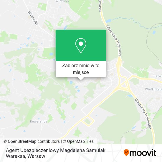 Mapa Agent Ubezpieczeniowy Magdalena Samulak Waraksa