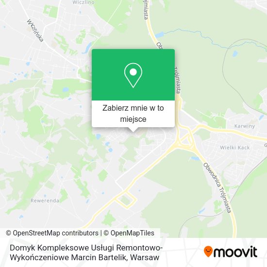 Mapa Domyk Kompleksowe Usługi Remontowo-Wykończeniowe Marcin Bartelik