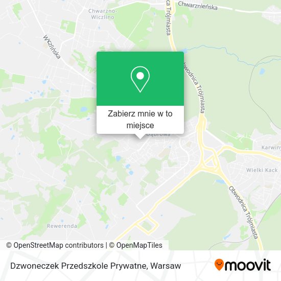 Mapa Dzwoneczek Przedszkole Prywatne