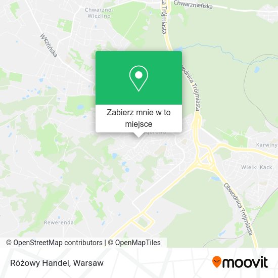 Mapa Różowy Handel