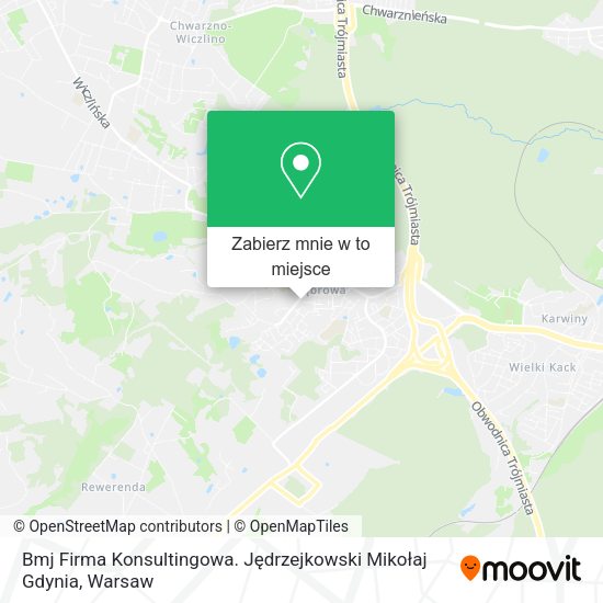 Mapa Bmj Firma Konsultingowa. Jędrzejkowski Mikołaj Gdynia