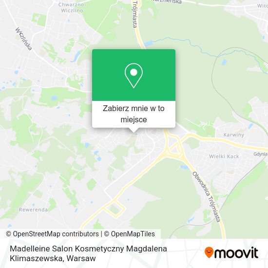 Mapa Madelleine Salon Kosmetyczny Magdalena Klimaszewska