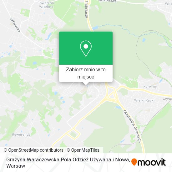 Mapa Grażyna Waraczewska Pola Odzież Używana i Nowa