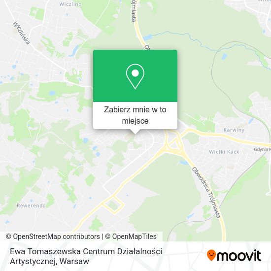 Mapa Ewa Tomaszewska Centrum Działalności Artystycznej