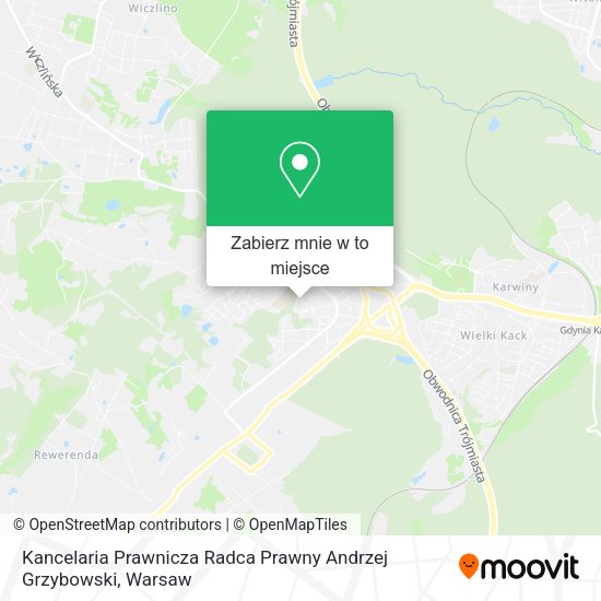 Mapa Kancelaria Prawnicza Radca Prawny Andrzej Grzybowski