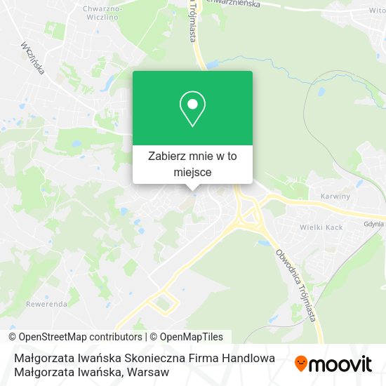 Mapa Małgorzata Iwańska Skonieczna Firma Handlowa Małgorzata Iwańska