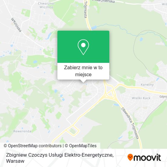 Mapa Zbigniew Czoczys Usługi Elektro-Energetyczne