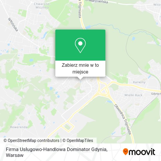 Mapa Firma Usługowo-Handlowa Dominator Gdynia