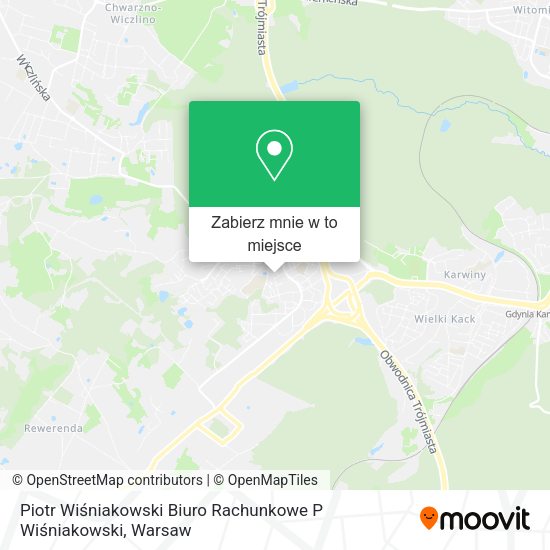 Mapa Piotr Wiśniakowski Biuro Rachunkowe P Wiśniakowski