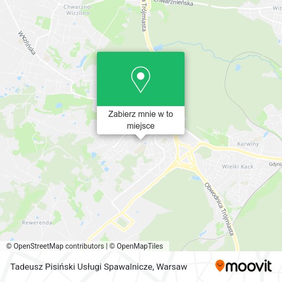 Mapa Tadeusz Pisiński Usługi Spawalnicze