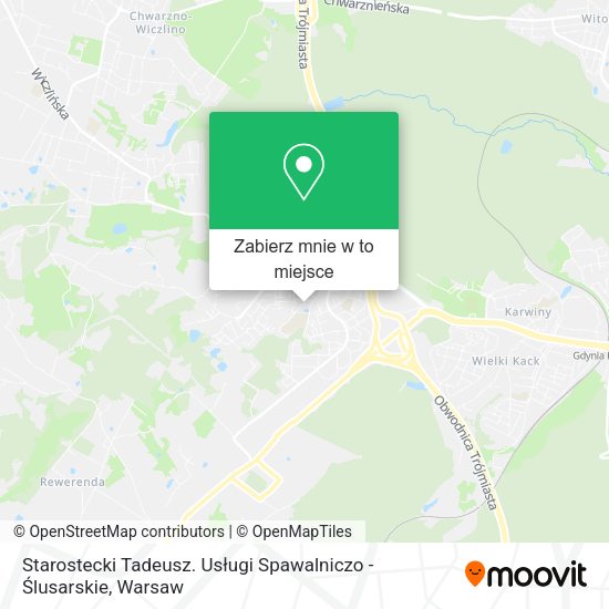 Mapa Starostecki Tadeusz. Usługi Spawalniczo - Ślusarskie