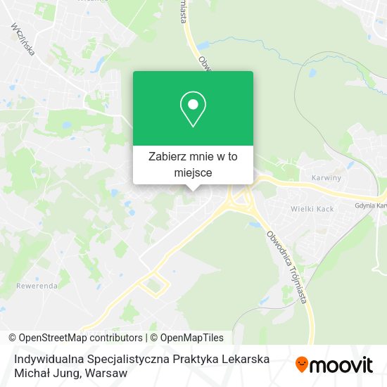 Mapa Indywidualna Specjalistyczna Praktyka Lekarska Michał Jung