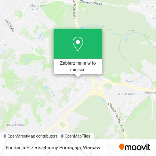 Mapa Fundacja Przedsiębiorcy Pomagają