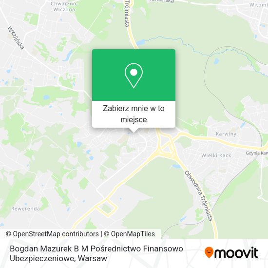 Mapa Bogdan Mazurek B M Pośrednictwo Finansowo Ubezpieczeniowe