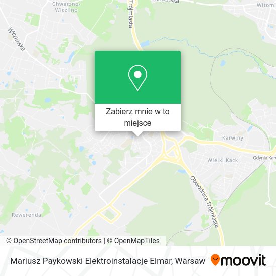 Mapa Mariusz Paykowski Elektroinstalacje Elmar