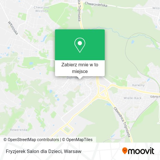 Mapa Fryzjerek Salon dla Dzieci