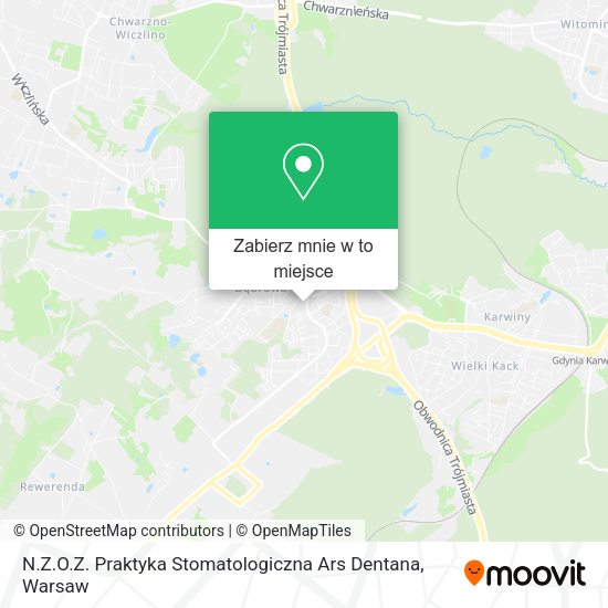 Mapa N.Z.O.Z. Praktyka Stomatologiczna Ars Dentana