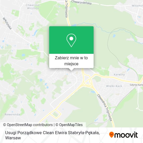 Mapa Usugi Porządkowe Clean Elwira Stabryła-Pękała