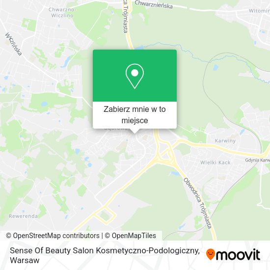 Mapa Sense Of Beauty Salon Kosmetyczno-Podologiczny