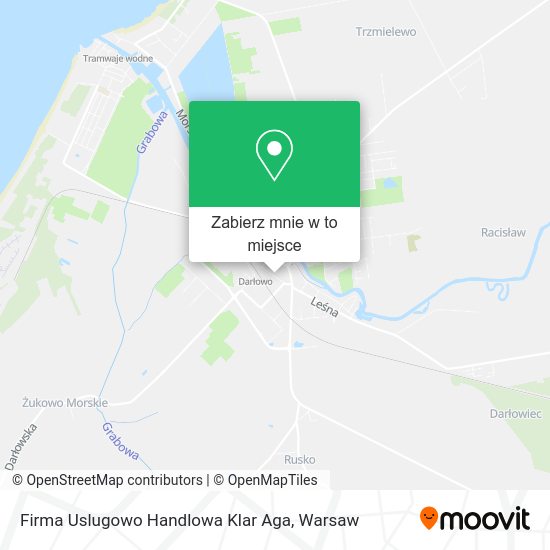 Mapa Firma Uslugowo Handlowa Klar Aga