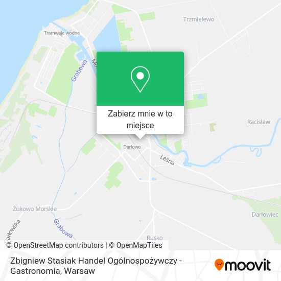 Mapa Zbigniew Stasiak Handel Ogólnospożywczy - Gastronomia