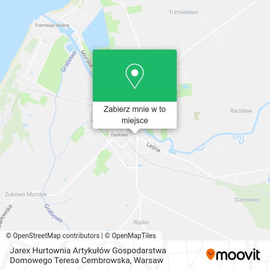 Mapa Jarex Hurtownia Artykułów Gospodarstwa Domowego Teresa Cembrowska