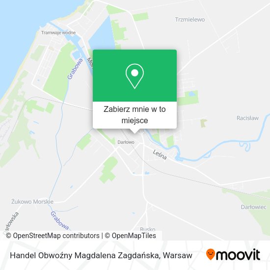 Mapa Handel Obwoźny Magdalena Zagdańska