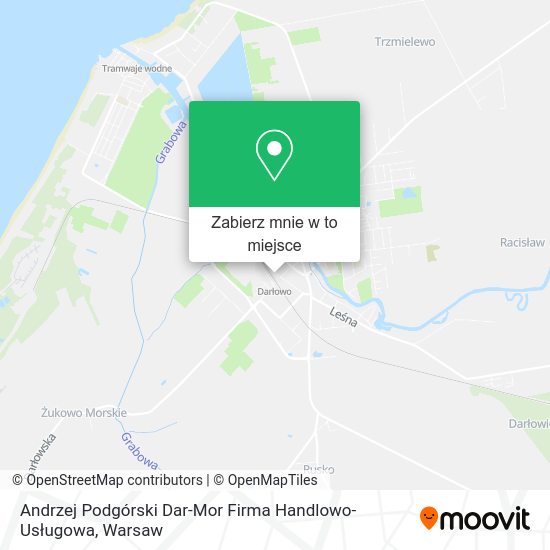 Mapa Andrzej Podgórski Dar-Mor Firma Handlowo-Usługowa