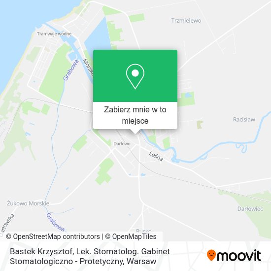 Mapa Bastek Krzysztof, Lek. Stomatolog. Gabinet Stomatologiczno - Protetyczny