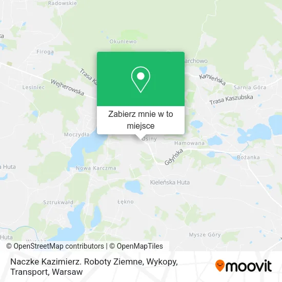 Mapa Naczke Kazimierz. Roboty Ziemne, Wykopy, Transport