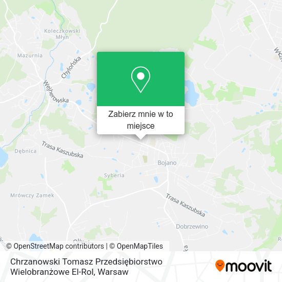 Mapa Chrzanowski Tomasz Przedsiębiorstwo Wielobranżowe El-Rol