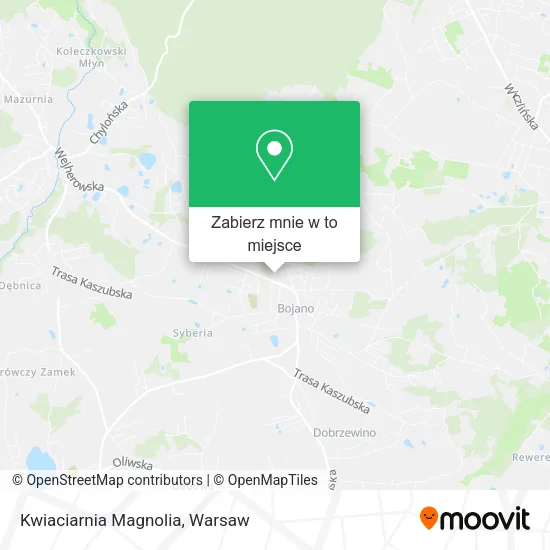 Mapa Kwiaciarnia Magnolia