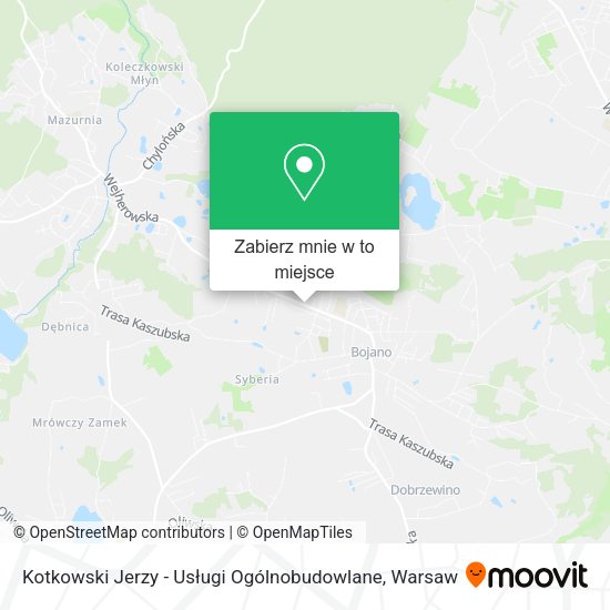 Mapa Kotkowski Jerzy - Usługi Ogólnobudowlane