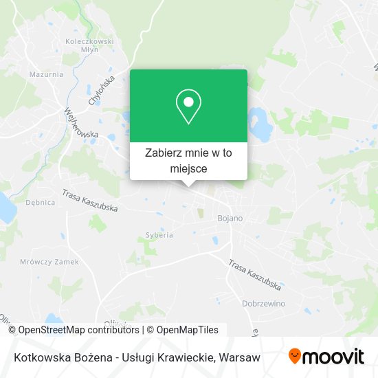 Mapa Kotkowska Bożena - Usługi Krawieckie