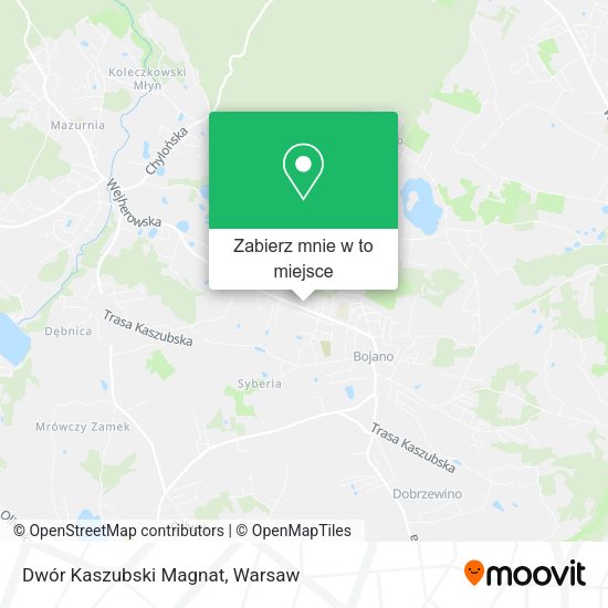 Mapa Dwór Kaszubski Magnat